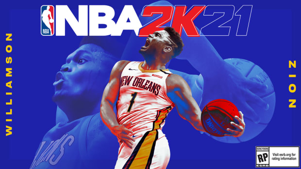 Zion Williamson on the cover of NBA 2K21